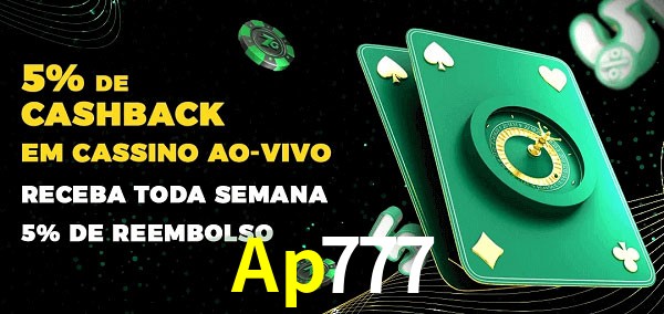 Promoções do cassino ao Vivo Ap777