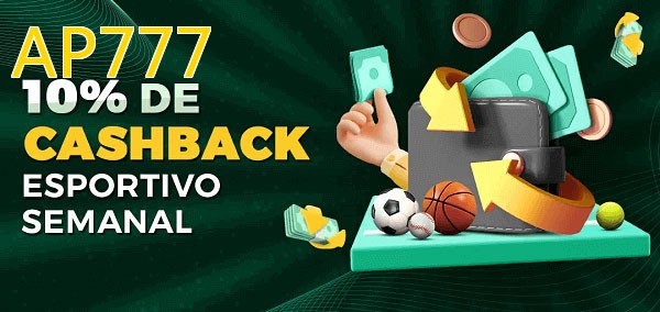 10% de bônus de cashback na AP777