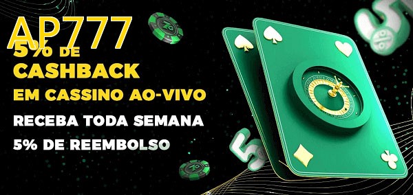 Promoções do cassino ao Vivo AP777